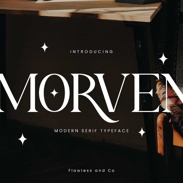 Morven A Modern Serif Font with a Classic Twist, Sophisticated, canva font, procreate font, cricut font, logo font, branding , elegant font,