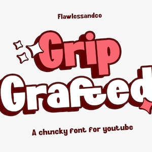 Grip Grafted - Miniatyrtypsnitt, Sans Serif-typsnitt, Modernt typsnitt, Varumärkestypsnitt, Logotyptypsnitt, Canva-typsnitt, Cricut-typsnitt, Kursivt typsnitt, Procreate-typsnitt