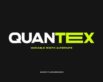 Quantex - Futuristic Font, Sport Font, Sci-Fi Font, Sans Serif Font, Bold Font, Modern Font, Procreate Font, Logo Font, Branding Font