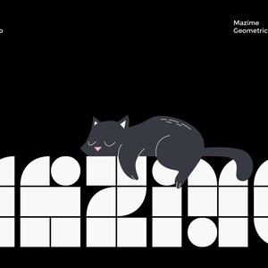 Mazime - Carattere di visualizzazione, Carattere di visualizzazione moderno, Carattere Sans Serif, Carattere decorativo, Carattere del logo, Carattere del marchio, Carattere tipografico, Carattere grassetto,