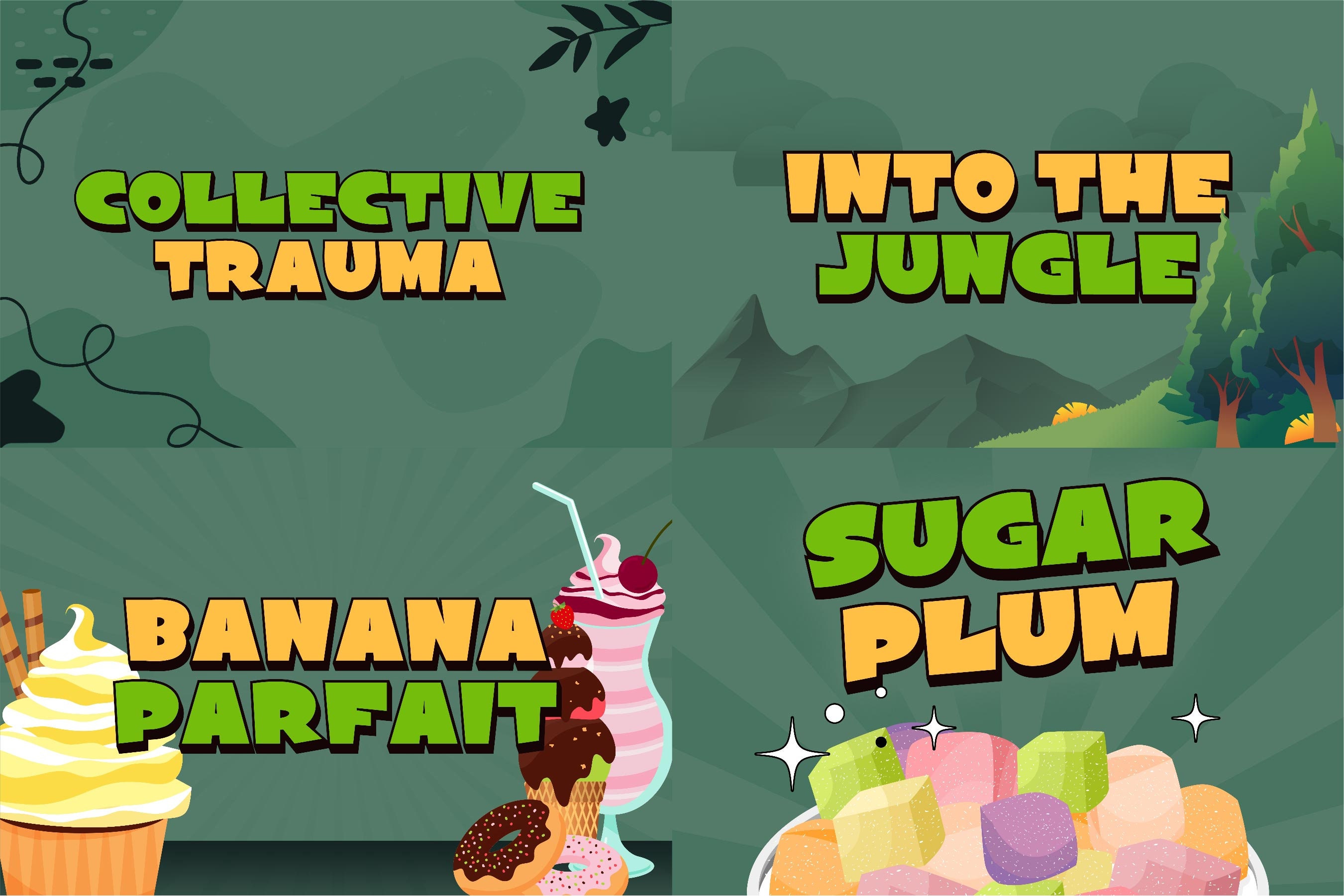 Funny Font Bundle - Fun Font, Display Font, Procreate Font, Canva Font ...