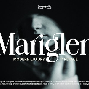 Mariglen - Modern Serif, Logo Font, Branding Font, Elegant Font, Magazine Font, Typeface Font, Luxury Font, Stylish Font, Fashion Font,