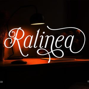 Ralinea - Script Font, Handwritten Font, Modern Font, Logo Font, Branding Font, Procreate Font, Wedding Font, Packaging Font, Canva Font