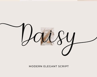 Daisy - Wedding Font, Procreate Font, Canva Font, Logo Font, Modern Font, Boho Font, Signature Font, Elegant Font, Fashion , cursive font