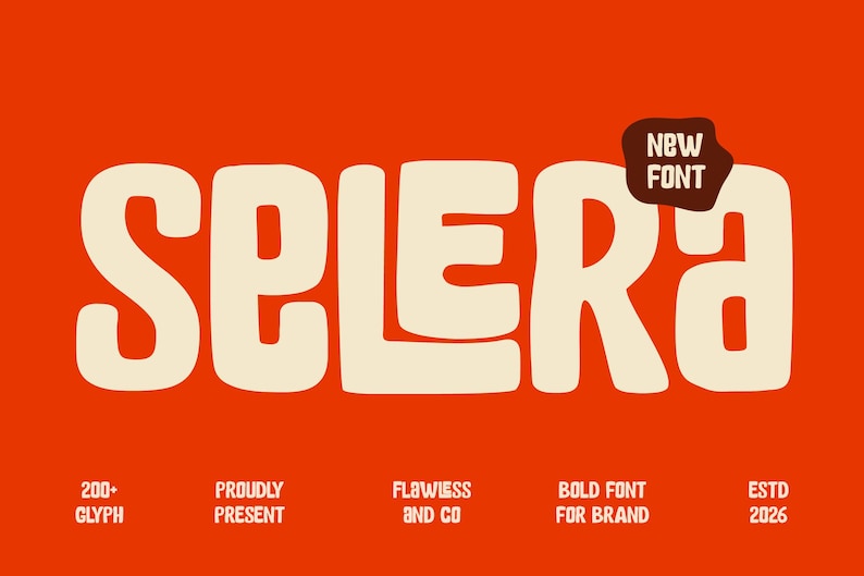 Selera - Display Font, Playful Font, Cheerful Font, Branding Font, Logo ...
