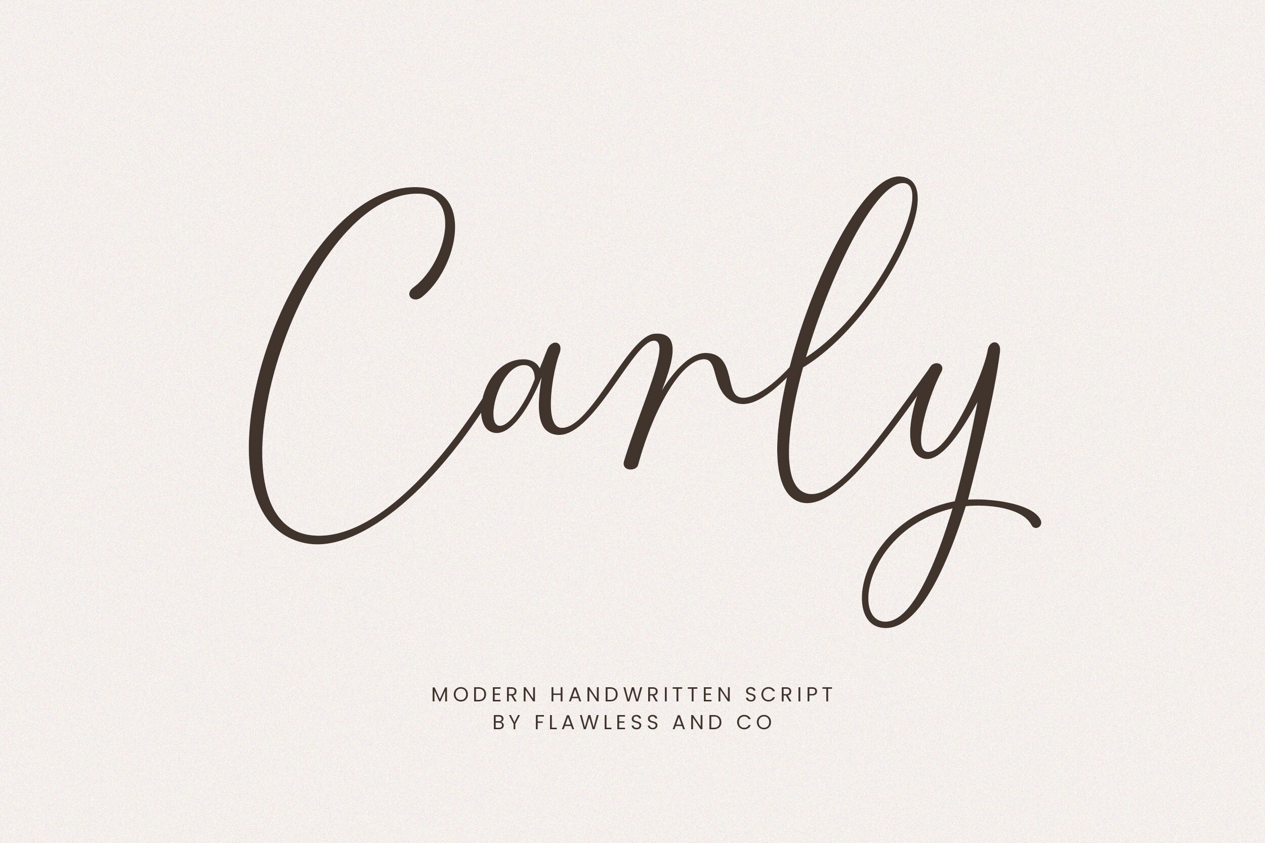 Carly Script Handwritten Script Font, Brush Font, Cricut Font, Procreate Fonts, Canva Fonts