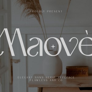 Maove - Modern Elegant Sans Serif Font, Sans Serif Font, Elegant Font, Modern Font, Canva Font, Procreate Font, Cricut Font, Classy Font