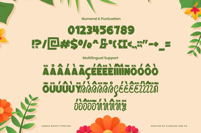 Jungle Roots - Display Font, Modern Font, Kids Font, Logo Font, Digital ...