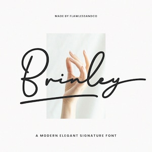 Brinley - polices manuscrites, polices d'écriture, polices de mariage, polices d'invitations, polices modernes, polices élégantes, polices Canva, polices Cricut, polices de marque