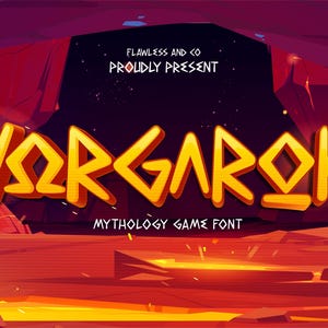 Vorgarok - polices de caractères pour le jeu, polices pixel, polices d'affichage, polices Cricut, polices Procreate, polices amusantes, polices décoratives, polices modernes, polices bitmap,