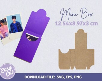 Box, box template, cricut, dxf, svg, silhouette, polaroid, gift box template, packaging