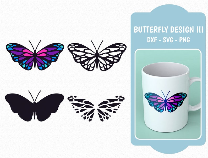 Download Butterfly svg butterfly dxf file for cricut easy cut file ...