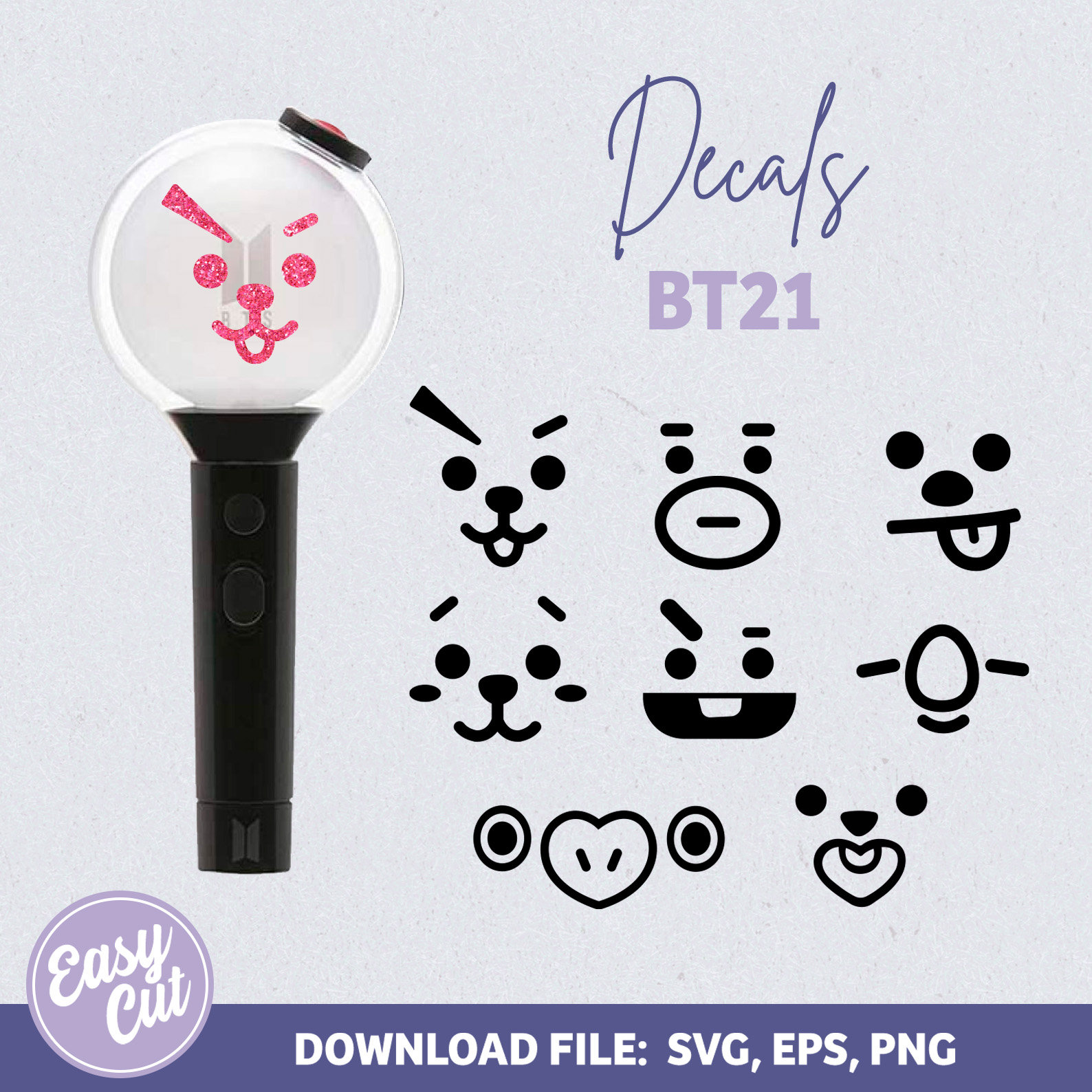 BT21 svg , bts Kpop SVG, Koya, Mang, Tata, Rj, Chimmy, Cooky, Shooky, cutting files