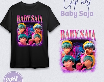 Camiseta saja baby, diseño para camiseta kpop, saja baby