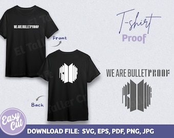 Proof, Tshirt design, Svg, Kpop, BTS, army, bangtan, We are bulletproof