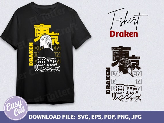 Draken, anime, t shirt anime, Tokyo, Svg, anime svg
