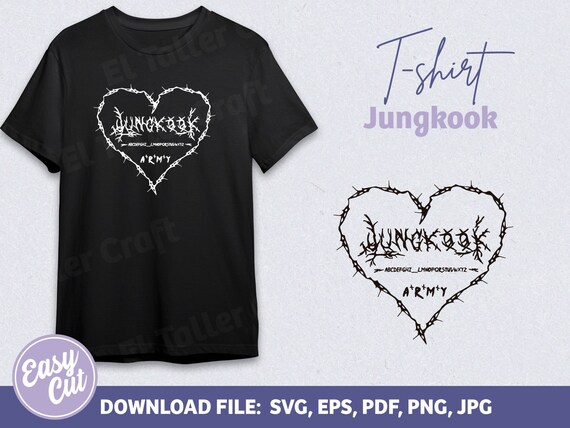 Bts, Jungkook, bts svg, decal, t shirt bts, svg army