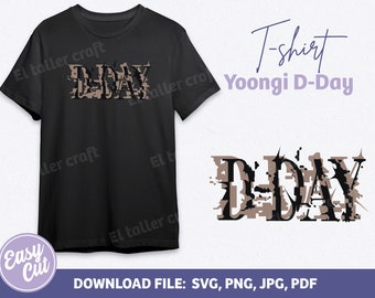 Agust D Tour, D Day, Suga, Yoongi, BTS, T shirt design, army png, Bangtan