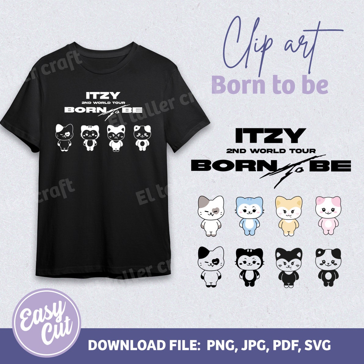 男女兼用 ITZY イッジ（商品一覧 ライブ be to born tシャツ サイン入り アイドル