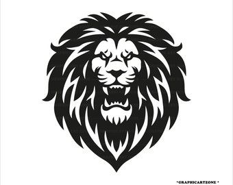 Free Free 72 Half Lion Head Svg SVG PNG EPS DXF File