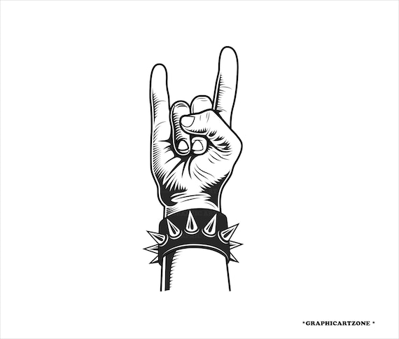 Premium Vector  Rock n roll hand