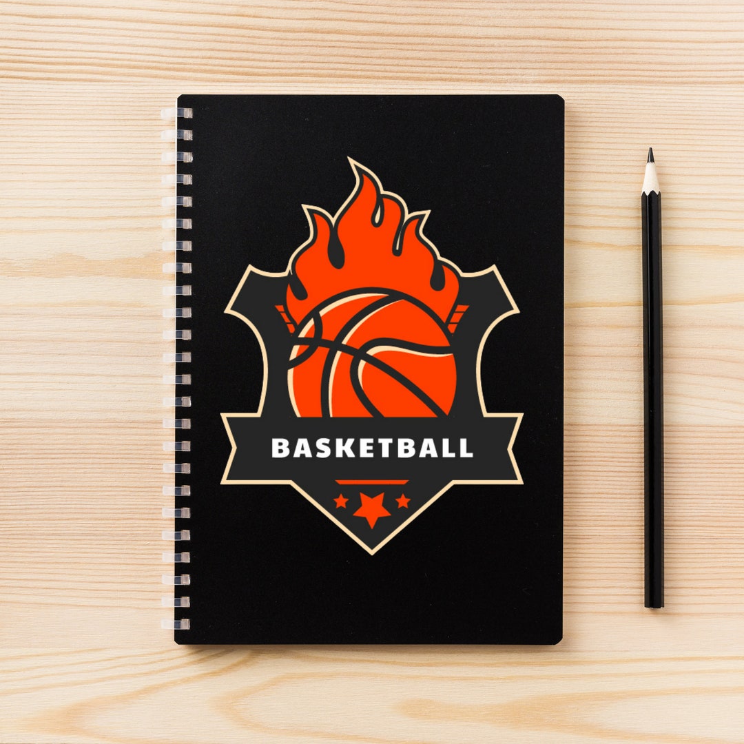 Basketball Logo Svg, Basketball Svg, Basketball Flames Svg Cut File