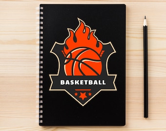Basketball Logo Svg, Basketball Svg, Basketball Flames Svg Cut File, Basketball Vector Clipart, Basketball Team SVG, png, jpg, eps , ai, svg