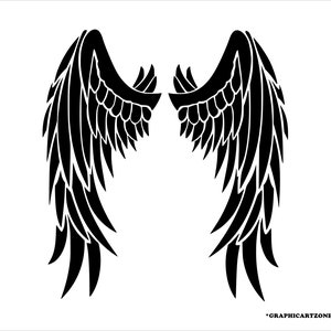 Angel Wings SVG, Angel, svg, Wings svg, Angel svg, Cute, Stylistic, Modern, Trendy, shirt