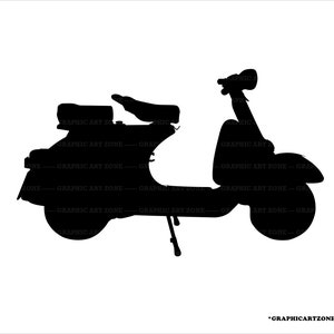 Vintage Roller SVG, Flomar Vespa SVG, Motorrad SVG, Motorrad SVG, Motorrad Silhouette, Chopper svg, Cruiser svg, Digitaler Download