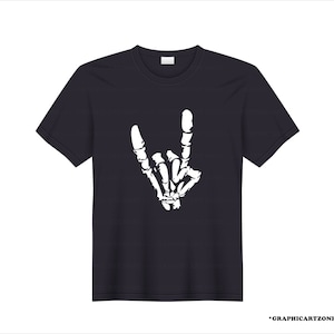 Skeleton Rock Horns Svg, Rock in Roll Hands Svg, Cricut Silhouette Cut File, Music Finger Svg, Rock and Roll Devil Horns, Svg,Png Eps,Ai,Jpg