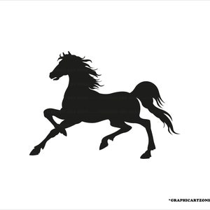 Horse Svg, Horse Silhouette Svg, Horse Svg Design, Arab / Arabian Horse Silhouette Svg,  cut files for Cricut, Png, Jpg, Ai, Eps