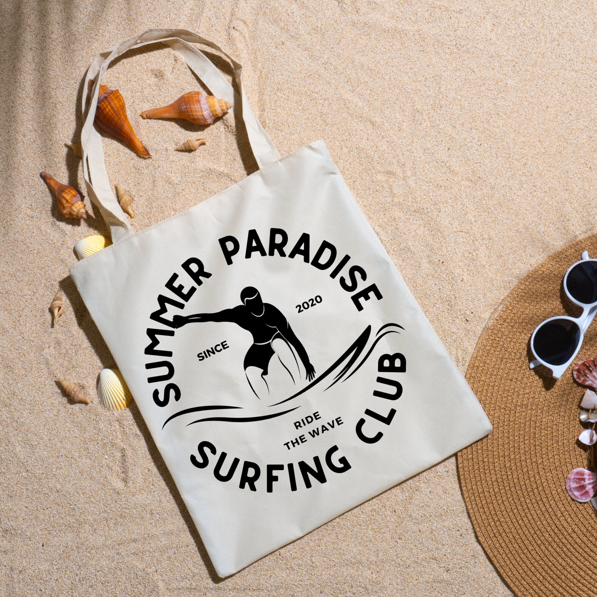 Summer Paradise Svg, Ride the Wave Svg, Summer Logo Svg, Surfer, Surf Club silhouette, Beach, Surfing, Sport, Ocean Wave SVG, Nautical SVG