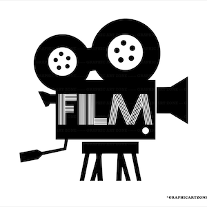 Movie Film Camera Svg Scrapbooking, Antique Svg, Film Svg,Movie Camera Cutting Cut File Movie Film Projector Svg, Film Projector Dxf Clipart
