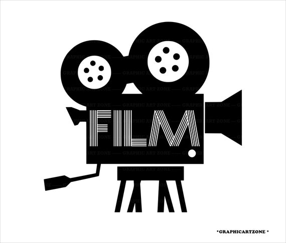 Vintage Movie Camera Clip Art