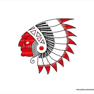 American Indian Chief Svg, Indian Chief Tribal, Tattoo Design Logo Svg, Piel Roja Svg, Png,Jpg,Eps, Ai