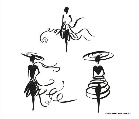 Fashion illustration silhouettes online