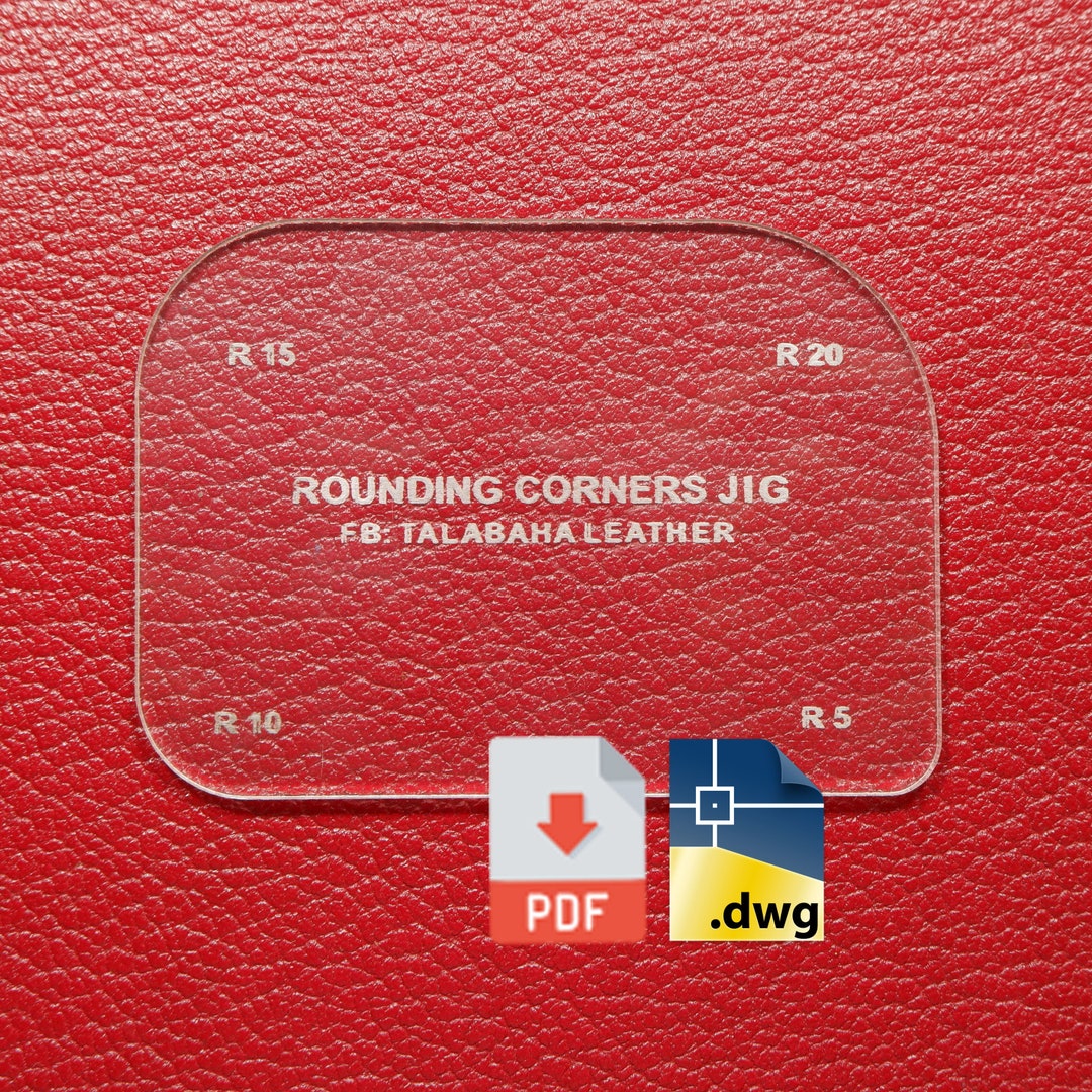 Design File of Rounding Corner Jig (in PDF, DWG Format) - Etsy