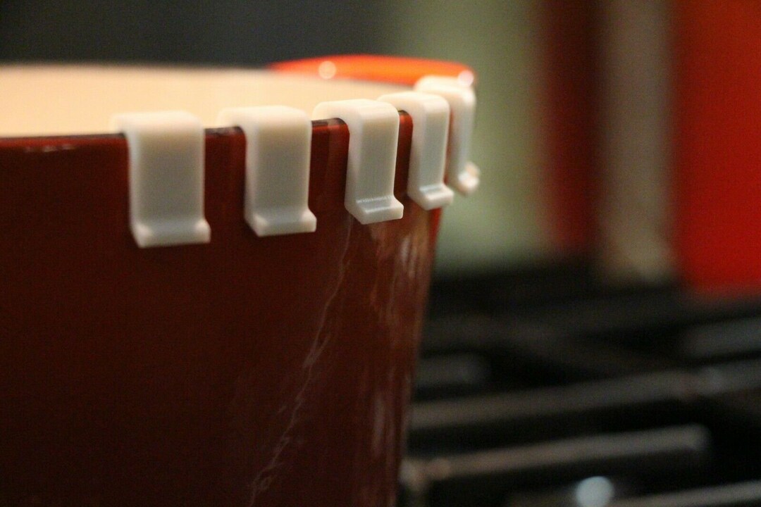 Cast Iron Pot Protector White Plastic Clips Cast Iron Made to Fit LE