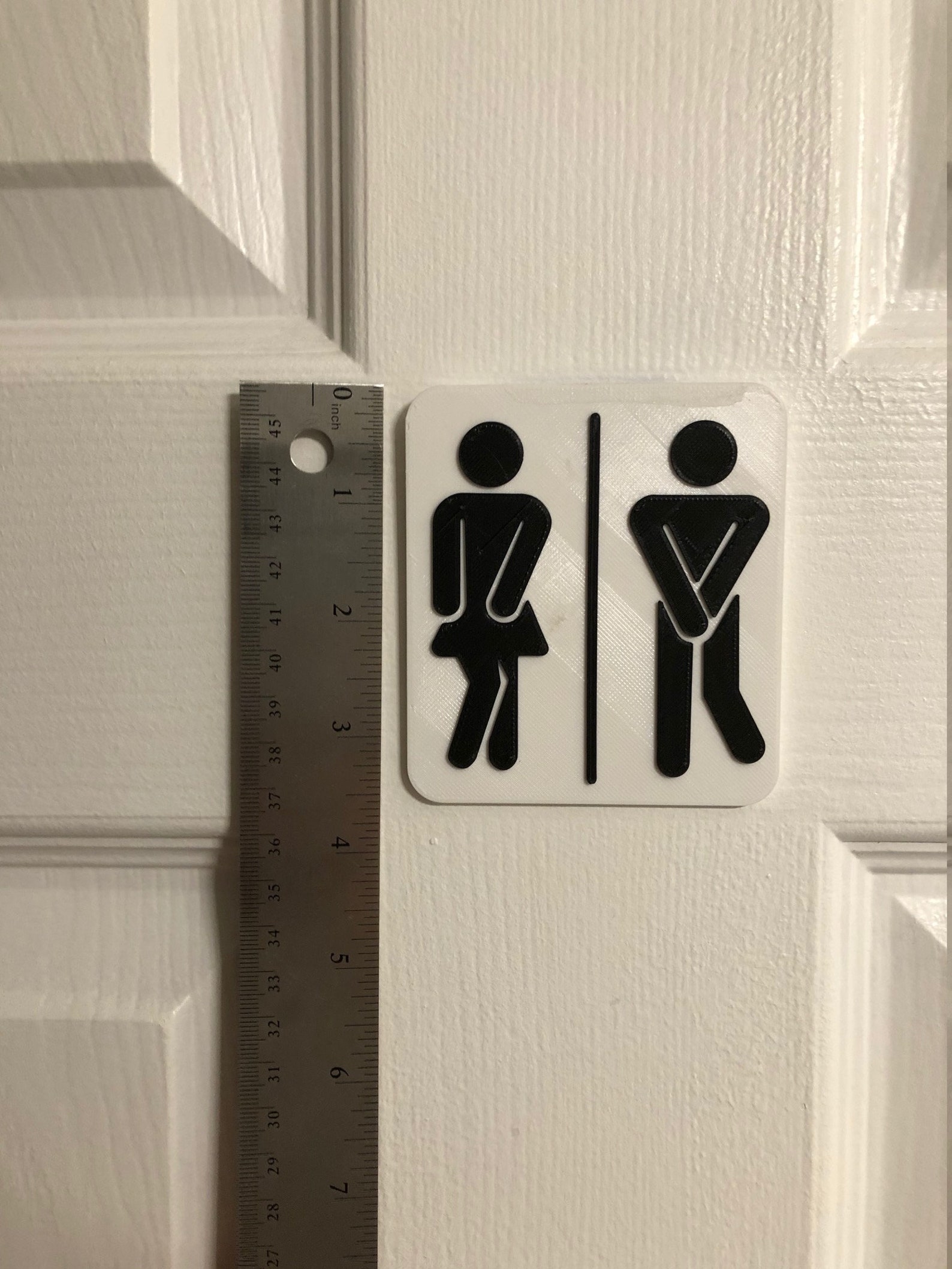 Custom Made Bathroom Door Sign funny sign Etsy