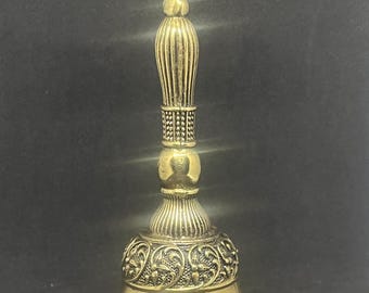 5.5” Brass Temple Bell with Nandi | Hindu Puja Ghanti | Indian Prayer Bell for Home Mandir & Temple Decor, Spiritual Gift Item.