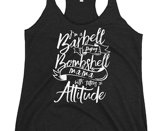 Lustige Workout Shirt Langhantel Bombe, lustige Tank, Workout Tank, lustige Workout Shirt, Racerback Tank, Geschenk für Fitness-Liebhaber