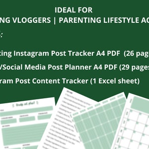 365 Parenting Instagram Post Ideas + Planner - SAGE | Reels, Carousel ...