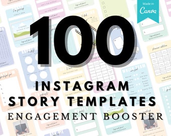 100 modèles d'histoires Instagram : modèle Canva pour booster l'engagement