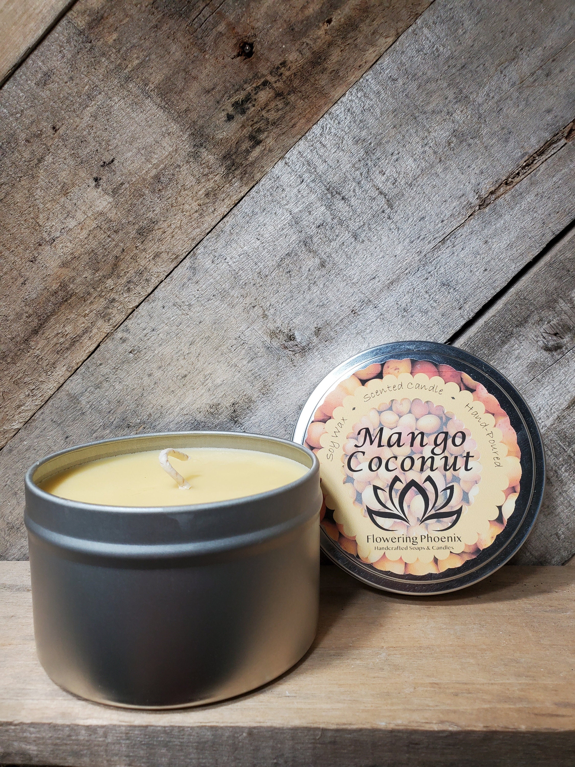 Mango Coconut Single Wick Candle Etsy