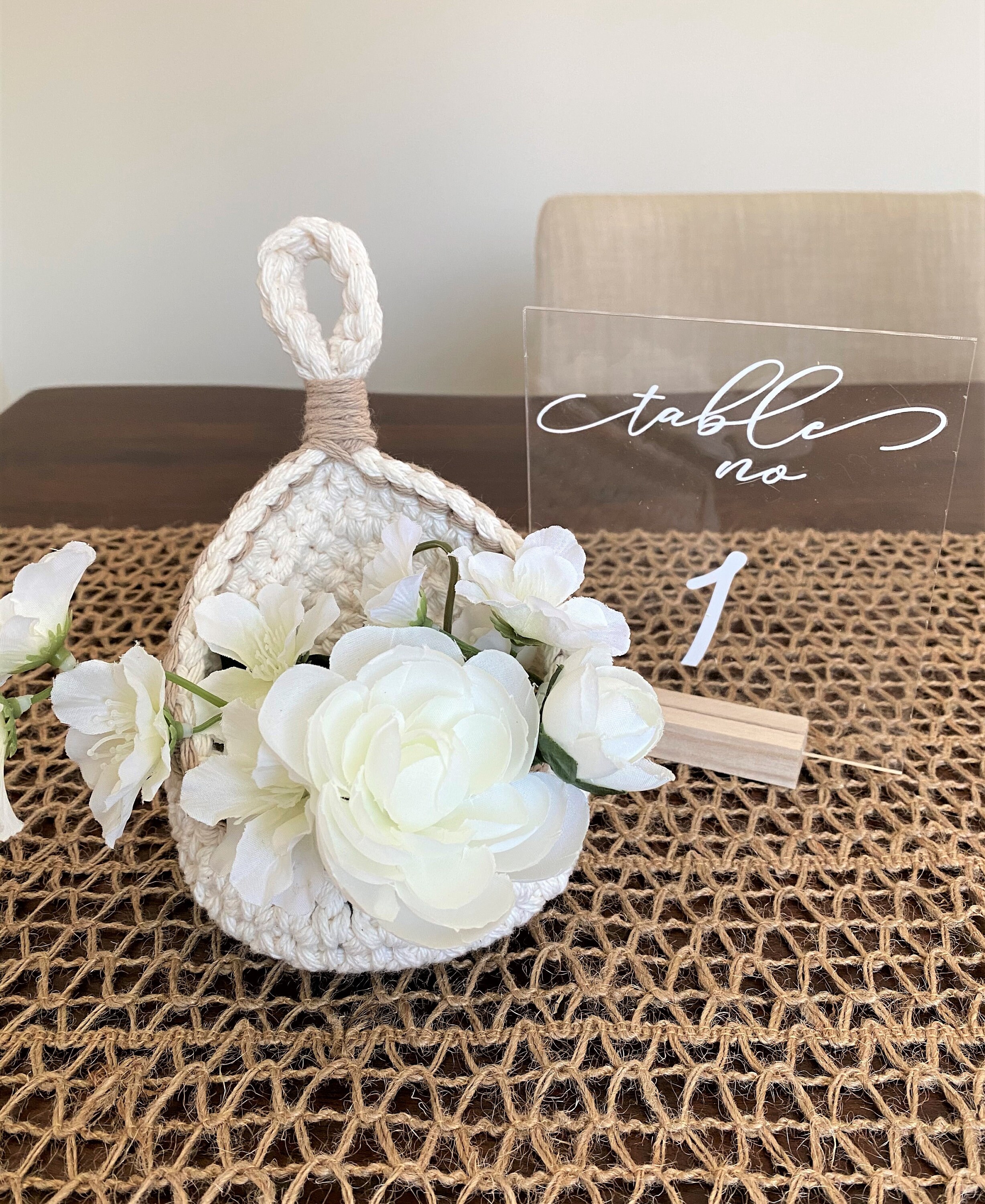 Rustic Wedding Centerpiece Basket Aisle Decoration Flower Etsy Canada