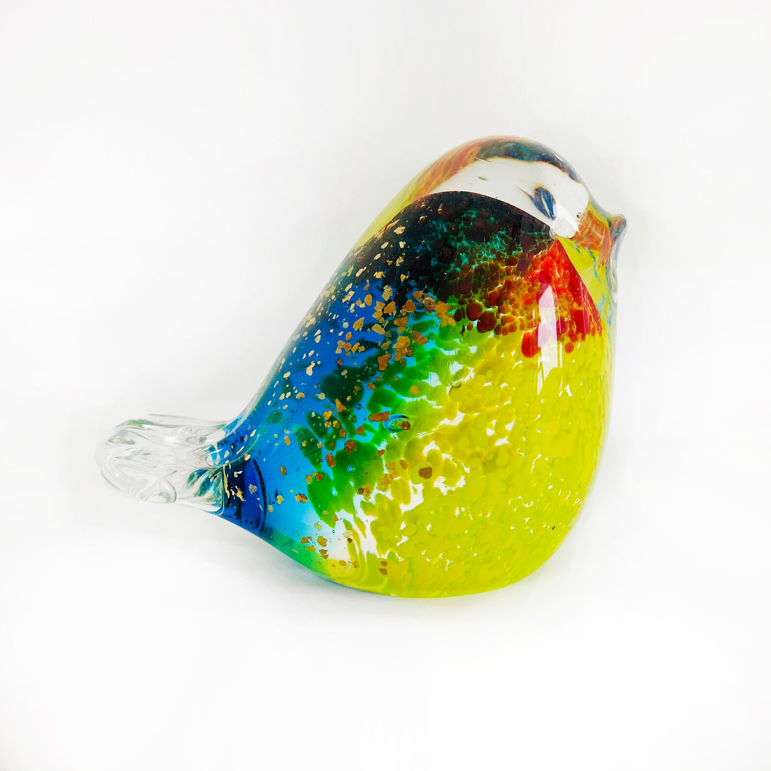 Handmade Glass Bird décor Blown Art Animal Figurines Home Etsy