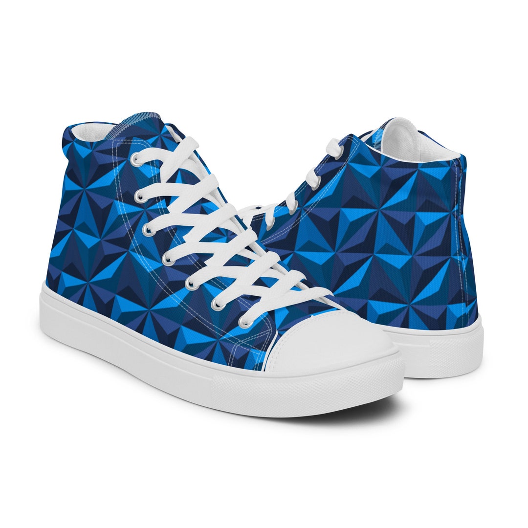 Mens Hightop Canvas Shoes With 3D Illusion Pring Casual Classic Mens