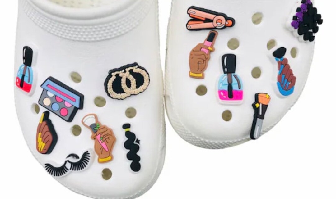 Makeup Croc Charms Girly Shoe Charms Clog Charms Shoe Accessories Etsy