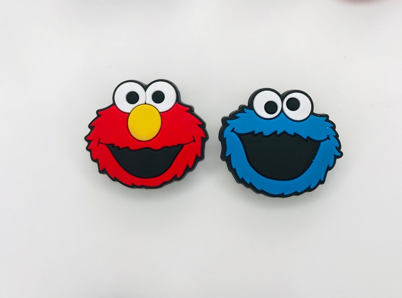 cookie monster croc charm