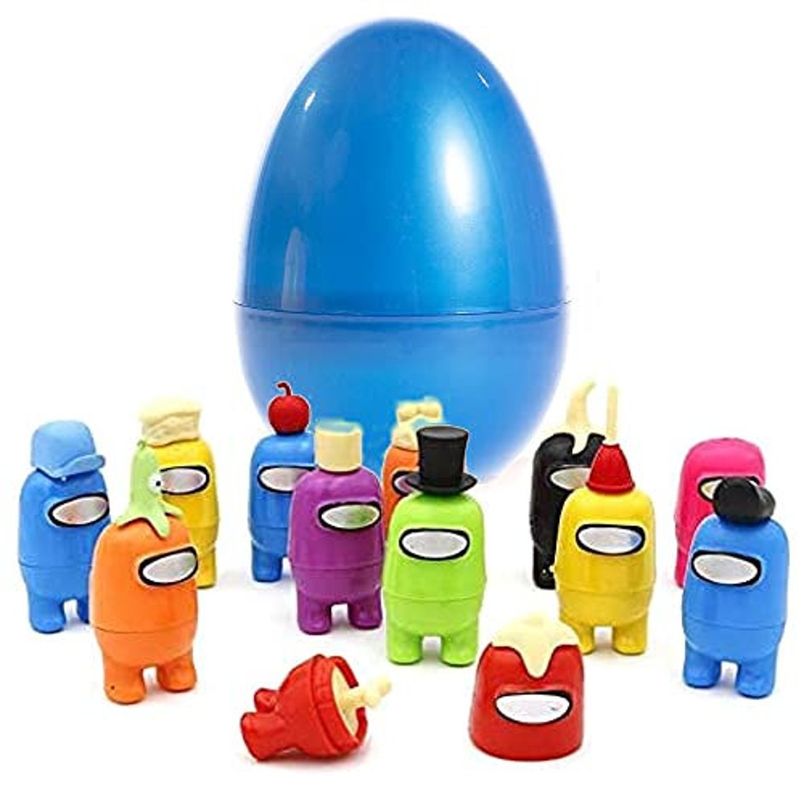 12 pcs Among Us Playset Figures 3 Inches Inside Jumbo Plastic Etsy